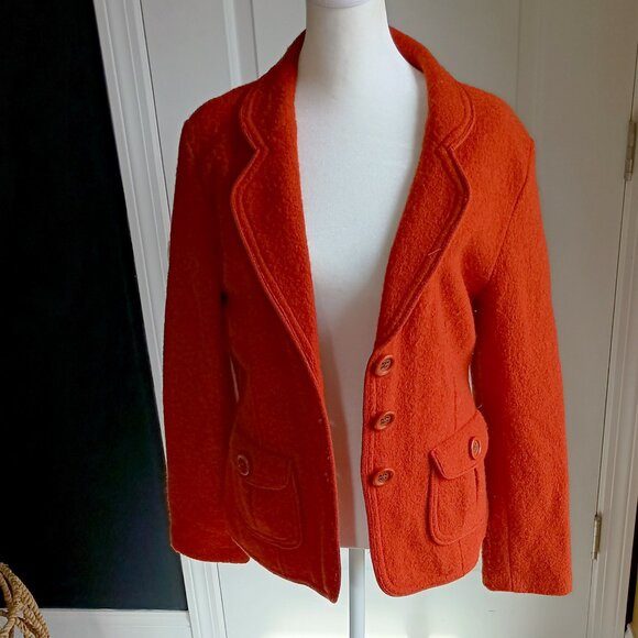 BEAUTIFUL WOOL BLEND BLAZER JACKET SZ M - Picture 6 of 6